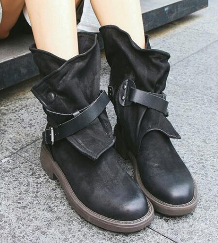Retro Women's Short Roman Boots